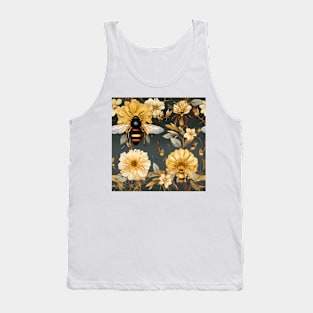 Honeycomb and Bee Pattern 18 Tank Top